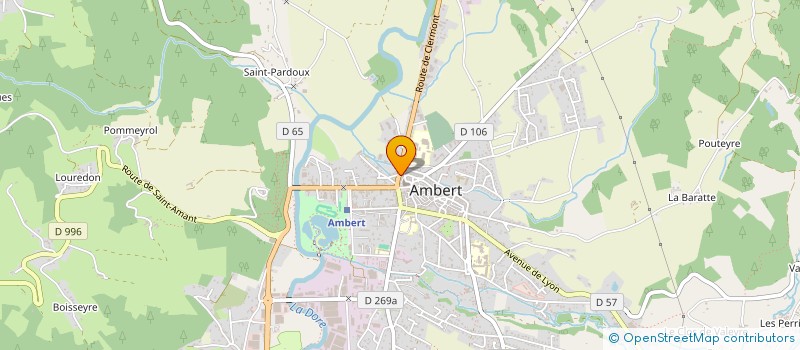 localisation de l'entreprise BOUCHERIE REYROLLE à AMBERT