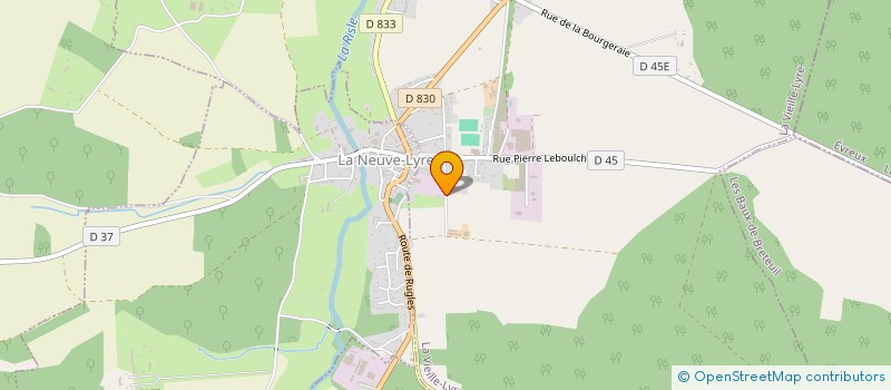 localisation de l'entreprise BOUCHERIE RISLOISE  LA VIEILLE-LYRE