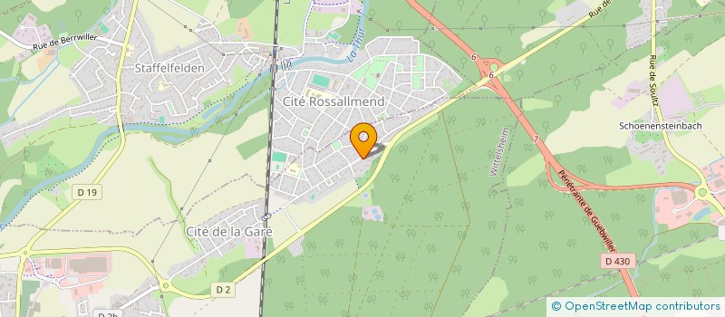 localisation de l'entreprise BOUCHERIE ROLAM BOUZANA  WITTELSHEIM