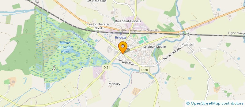 localisation de l'entreprise BOUCHERIE ROULE à BRIOUZE