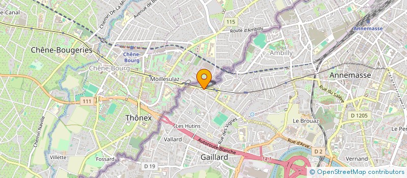 localisation de l'entreprise BOUCHERIE RUE DE GENEVE  GAILLARD