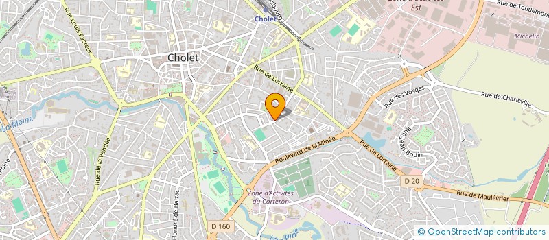 localisation de l'entreprise BOUCHERIE S.RAMBAUD à CHOLET