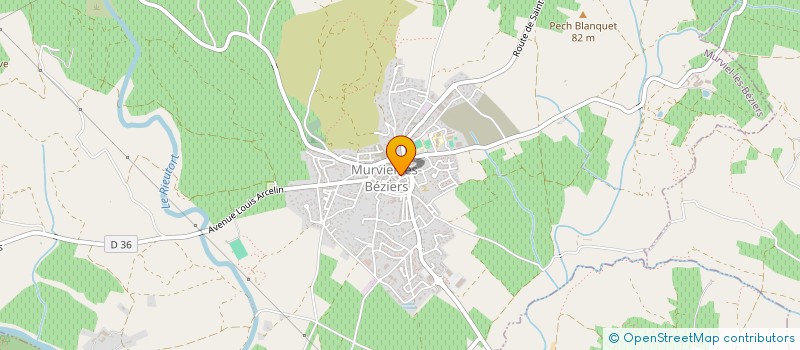 localisation de l'entreprise BOUCHERIE SAGNE  MURVIEL-LES-BEZIERS