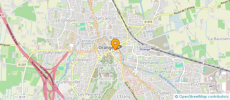 localisation de l'entreprise BOUCHERIE SAINT FLORENT à ORANGE