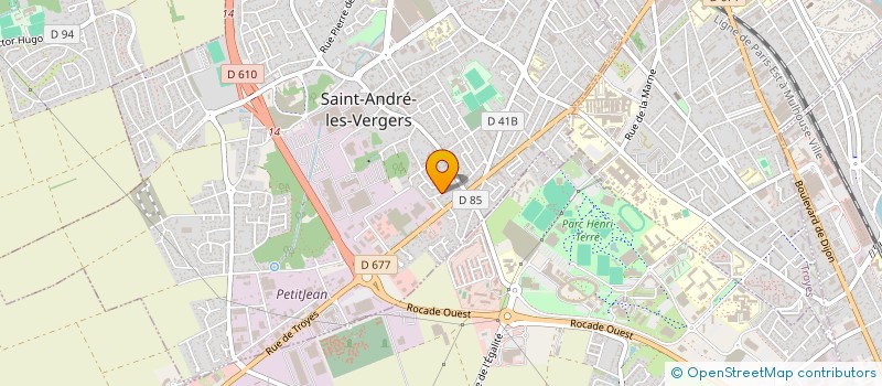 localisation de l'entreprise BOUCHERIE SAINT GERMAIN  SAINT-ANDRE-LES-VERGERS