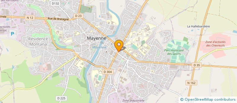 localisation de l'entreprise BOUCHERIE SAINT MARTIN à MAYENNE