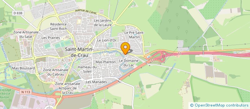 localisation de l'entreprise BOUCHERIE SAINT MARTINOISE à SAINT-MARTIN-DE-CRAU