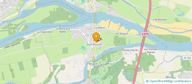 localisation de l'entreprise BOUCHERIE SAINT MAURILLE  LES PONTS-DE-CE