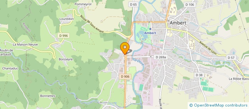 localisation de l'entreprise BOUCHERIE SAINT PIERRE à AMBERT