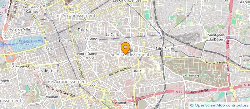 localisation de l'entreprise BOUCHERIE SAINT PIERRE à MARSEILLE