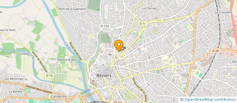 localisation de l'entreprise BOUCHERIE SARDA ET FILS à BEZIERS
