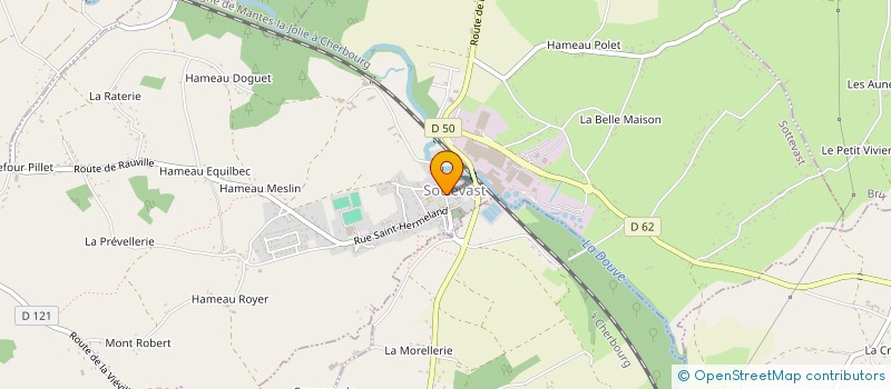 localisation de l'entreprise BOUCHERIE SAUVADE  SOTTEVAST