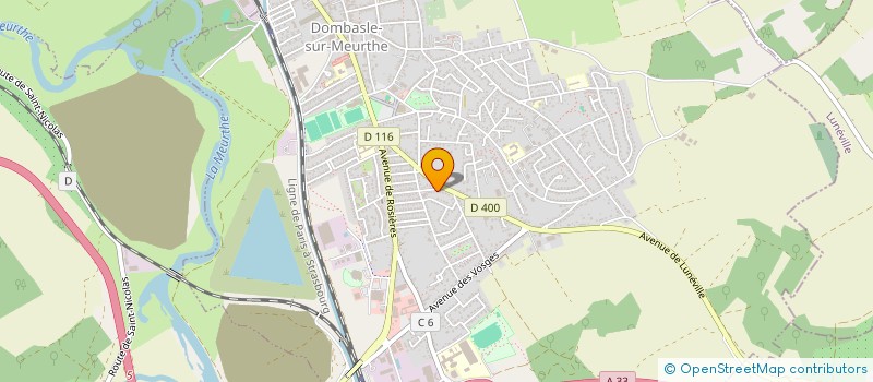 localisation de l'entreprise BOUCHERIE SCHWALLER  DOMBASLE SUR MEURTHE