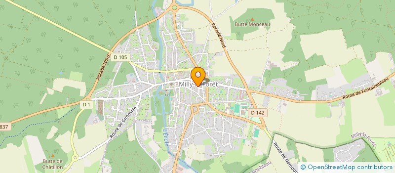 localisation de l'entreprise BOUCHERIE SEIGNOT  MILLY-LA-FORET