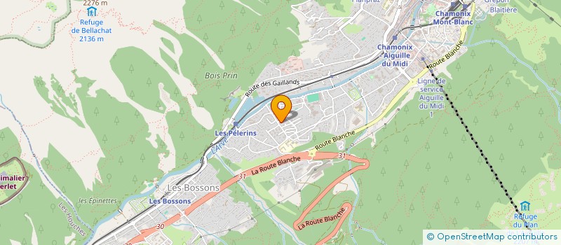 localisation de l'entreprise BOUCHERIE SIMOND  CHAMONIX-MONT-BLANC