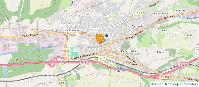 localisation de l'entreprise BOUCHERIE SOLEIL à LA TOUR-DU-PIN