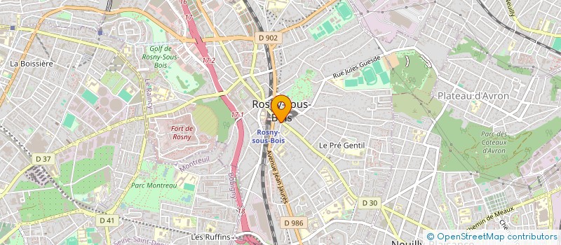 localisation de l'entreprise BOUCHERIE SOUSS à ROSNY-SOUS-BOIS