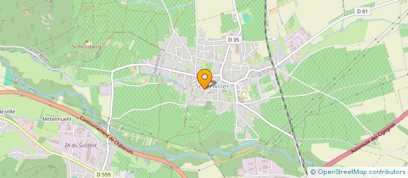 localisation de l'entreprise BOUCHERIE STOCKY SARL  SCHERWILLER