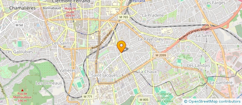 localisation de l'entreprise BOUCHERIE SYLVAIN  CLERMONT-FERRAND