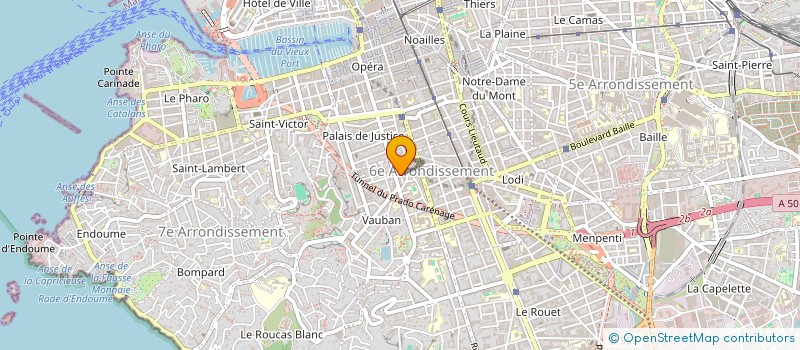 localisation de l'entreprise BOUCHERIE THEATRE  MARSEILLE