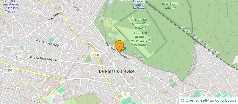 localisation de l'entreprise BOUCHERIE THOMAS à LE PLESSIS-TREVISE