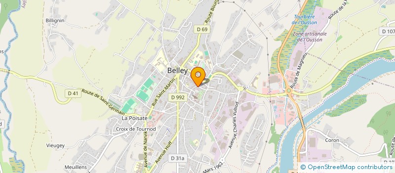 localisation de l'entreprise BOUCHERIE TOMCZYK  BELLEY