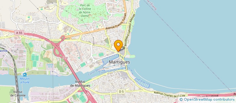 localisation de l'entreprise BOUCHERIE TRADITIONNELLE  MARTIGUES