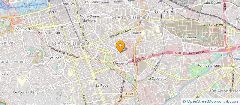 localisation de l'entreprise BOUCHERIE TRADITIONNELLE  MARSEILLE