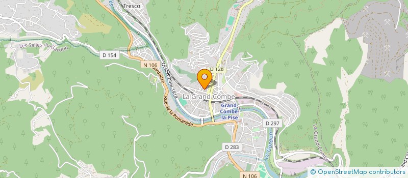 localisation de l'entreprise BOUCHERIE TRADITIONNELLE DES CEVENNES  LA GRAND-COMBE