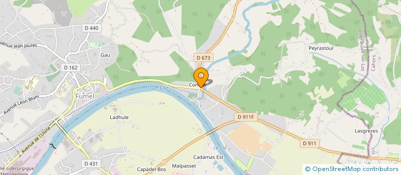 localisation de l'entreprise BOUCHERIE TRAITEUR LARRIEU  FUMEL