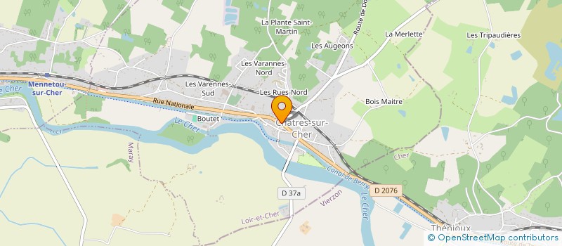 localisation de l'entreprise BOUCHERIE VAL DU CHER  CHATRES-SUR-CHER