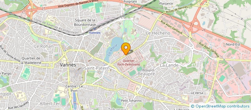 localisation de l'entreprise BOUCHERIE VANNETAISE à VANNES