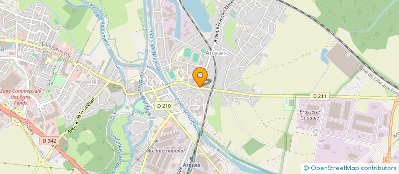 localisation de l'entreprise BOUCHERIE VANTHOURNOUT à ARQUES