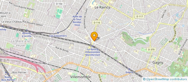 localisation de l'entreprise BOUCHERIE VENDEENNE  LE RAINCY