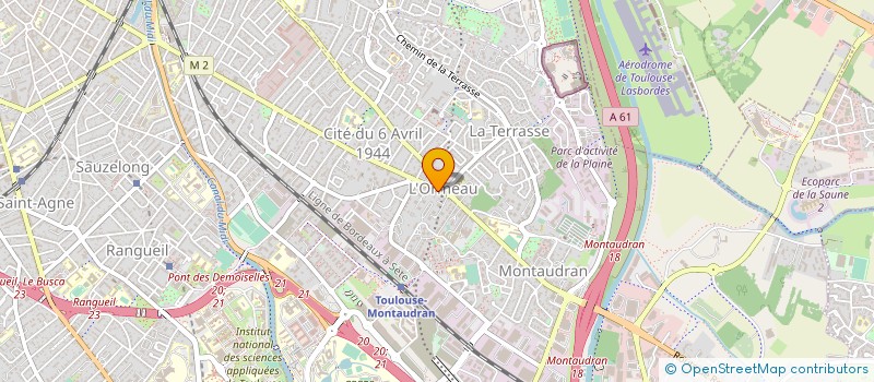 localisation de l'entreprise BOUCHERIE VERTE DE L'ORMEAU à TOULOUSE