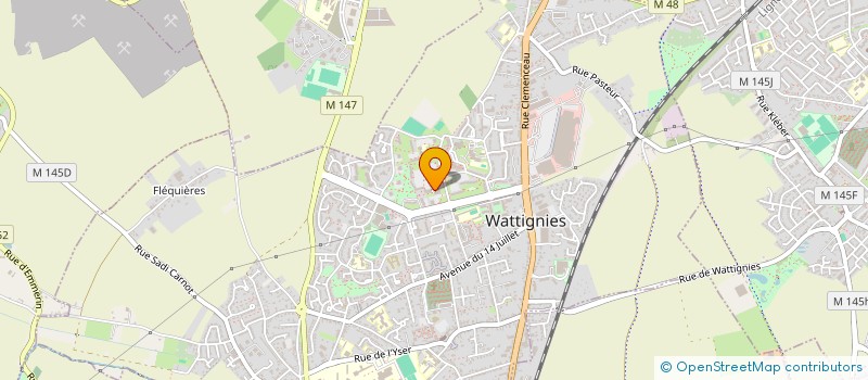localisation de l'entreprise BOUCHERIE VIANDE HALAL  WATTIGNIES