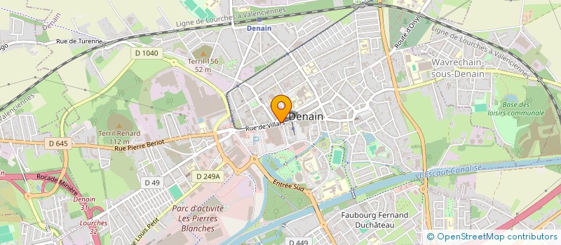 localisation de l'entreprise BOUCHERIE VILLARS  DENAIN