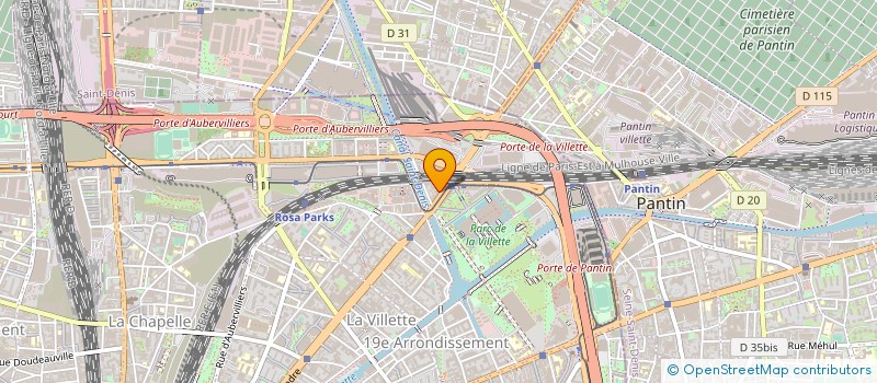 localisation de l'entreprise BOUCHERIE VILLETTE SERVICES à PARIS