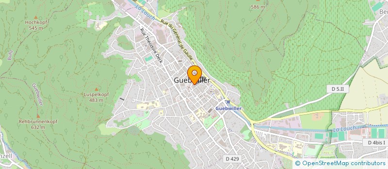 localisation de l'entreprise BOUCHERIE VOGEL  GUEBWILLER