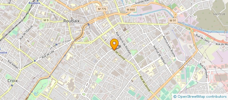 localisation de l'entreprise BOUCHERIE VOLAILLE DE LANNOY  ROUBAIX