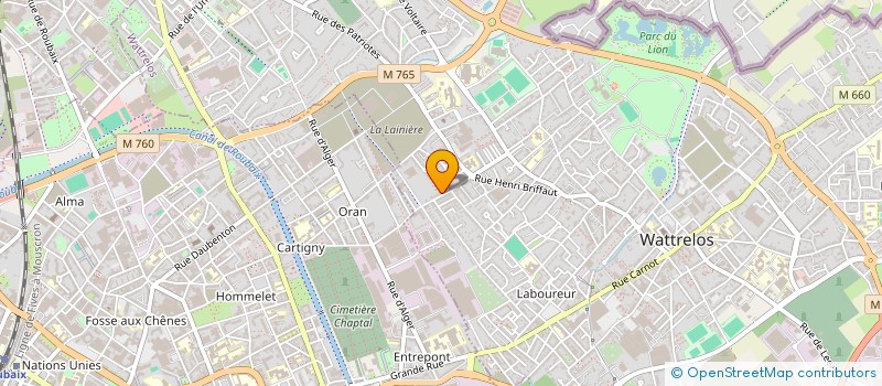 localisation de l'entreprise BOUCHERIE WALILI  WATTRELOS