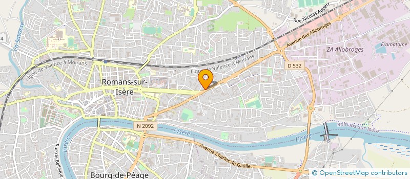 localisation de l'entreprise BOUCHERIE WASSIM à ROMANS-SUR-ISERE
