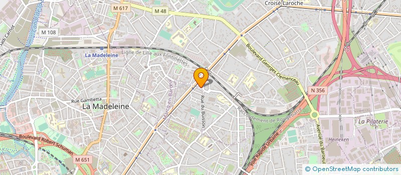 localisation de l'entreprise BOUCHERIE WILLEMYNS à MARCQ-EN-BARŒUL
