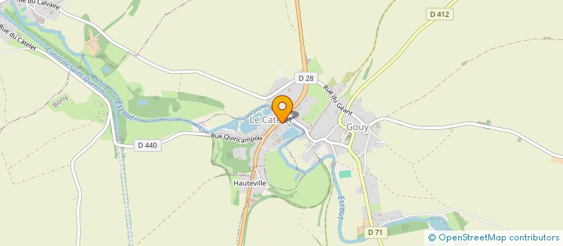 localisation de l'entreprise BOUCHERIE YDRON à LE CATELET