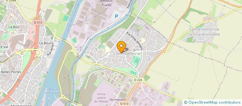 localisation de l'entreprise BOUCHERIE YONNET  COLOMBELLES