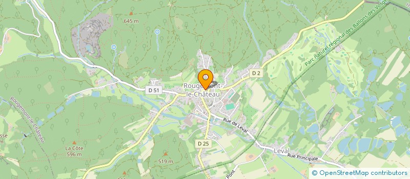 localisation de l'entreprise BOUCHERIE ZIMMERMANN SOC à ROUGEMONT-LE-CHATEAU