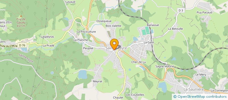 localisation de l'entreprise BOUCHERIE23000 à SAINTE-FEYRE