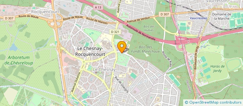 localisation de l'entreprise BOUCHERIES NIVERNAISES PARLY II à LE CHESNAY-ROCQUENCOURT