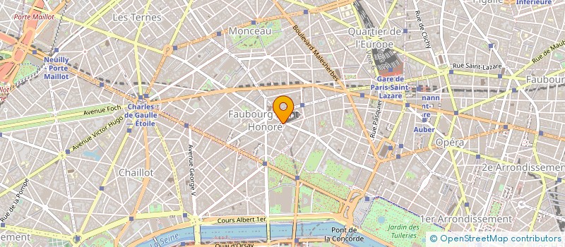 localisation de l'entreprise BOUCHERIES NIVERNAISES SAINT HONORE à PARIS