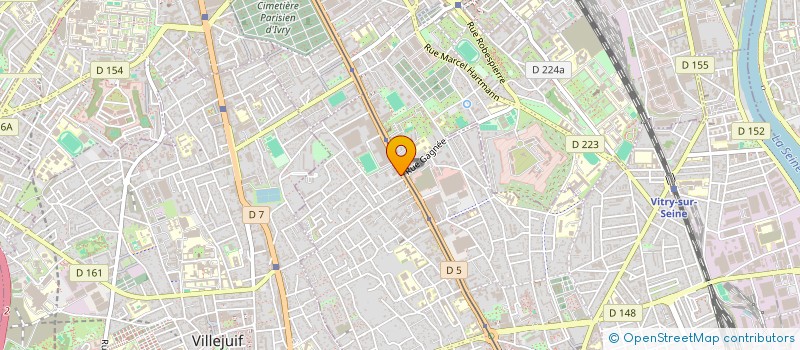 localisation de l'entreprise BOUCHERIES R.G à VITRY-SUR-SEINE